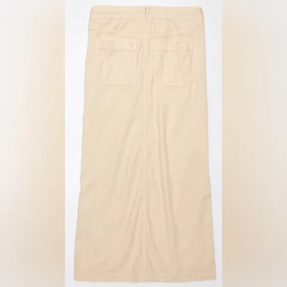 AE Dreamy Drape Linen Stretch Maxi Skirt - Picture 6 of 8